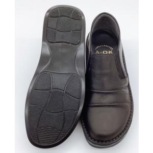 レディース コンフォート スリッポンシューズ ...の詳細画像2