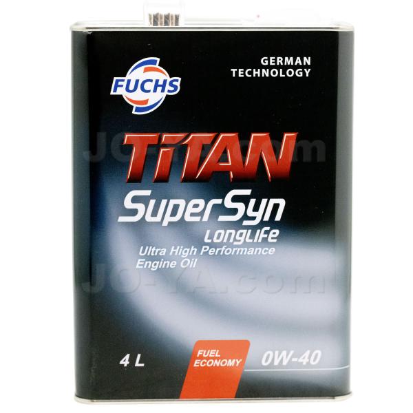 FUCHS （フックス）TITAN Super Syn Long Life 0W40 4L (国内正...
