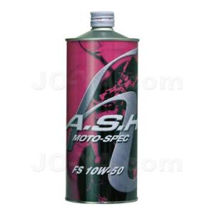 【2本】ASH FS MOTO-SPEC 10W-50 オイル アッシュ A.S.H. (アッシュ) FS MOTO-Spec 10W50 (エンジンオイル) 1L : JO-YA