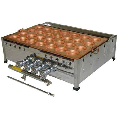 （山下金物大判焼き器）天然ガス用　２８穴　（送料無料）