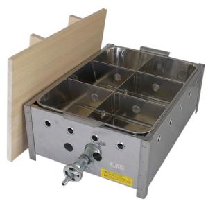 山下金物鉄板焼き器）天然ガス用 S-60(トユ付き) グリドル 鉄板寸法 