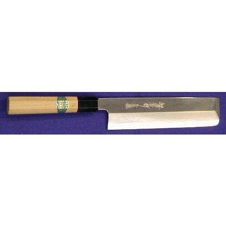 180mm 青二鋼鏡面（青鏡） 薄刃包丁(関東型菜切り包丁) 堺孝行 印 (要 納期確認)