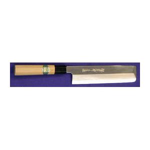 225mm 青二鋼鏡面（青鏡） 薄刃包丁(関東型菜切り包丁) 堺孝行 印 (要