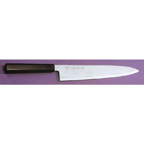 270mm 銀三鋼割り込み黒檀柄仕様 和牛刀 堺孝行 印 (要 納期確認)
