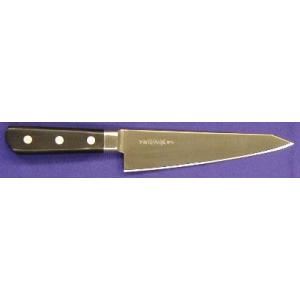 150mm 日本鋼（ツバ付） 東型サバキ包丁 堺孝行 印