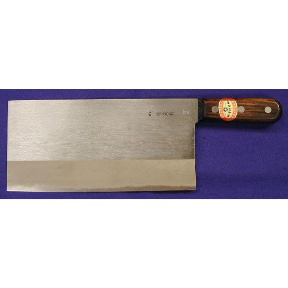 225mm 日本鋼(割柄) 中華包丁 堺孝行 印 (要 納期確認)