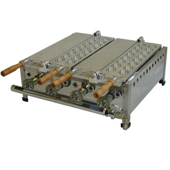 （山下金物半自動たこ焼き器）プロパンガス用　片面２丁　（送料無料）