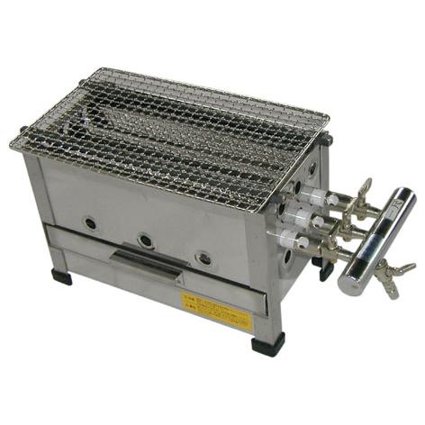 （山下金物[ガス式]焼き鳥器）プロパンガス用　尺　（送料無料）