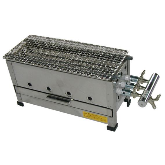 （山下金物[ガス式]焼き鳥器）プロパンガス用　尺３　（送料無料）