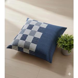 座布団カバー 55 59 5枚組 しじら格子 ...の詳細画像2