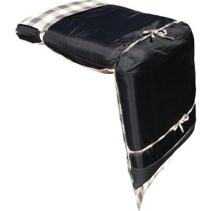 2枚セット 座椅子カバー Cチェック 約48×...の詳細画像2