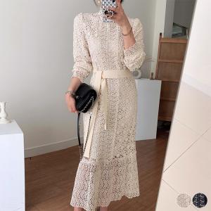 白 ワンピース レース ミモレ丈の商品一覧 通販 Yahoo ショッピング