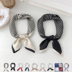 スカーフ シルク 調 レディース シルク 正方形 シフォン