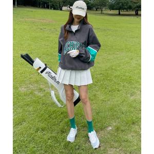 ゴルフウェア レディース 韓国 ハーフジップ ...の詳細画像4
