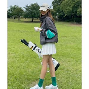 ゴルフウェア レディース 韓国 ハーフジップ ...の詳細画像5