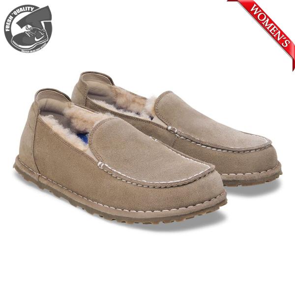 ビルケンシュトック ウッティ スリッポン シアリング スエードレザー トープ スリム幅 BIRKEN...