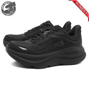 【並行輸入品】ホカ ボンダイ 9 レディース ブラック/ブラック HOKA BONDI 9 W BLACK/BLACK 1162012-BBLC