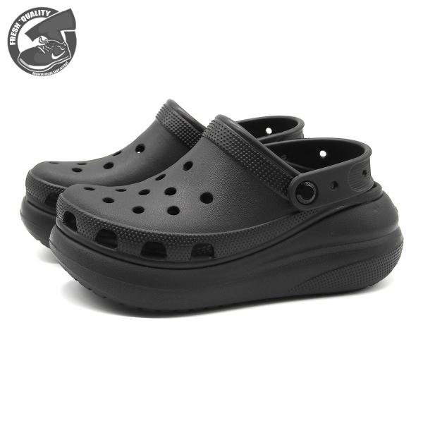 クロックス クラッシュ クロッグ ブラック レディース メンズ 厚底サンダル CROCS CRUSH...