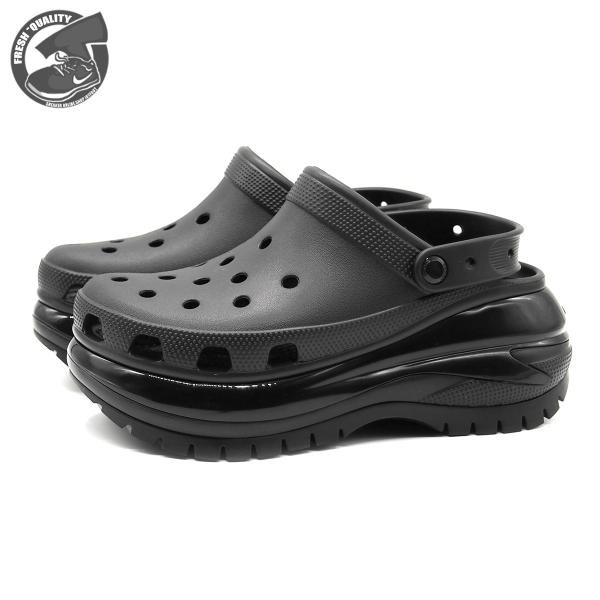 クロックス メガ クラッシュ クロッグ ブラック レディース メンズ 厚底サンダル CROCS ME...