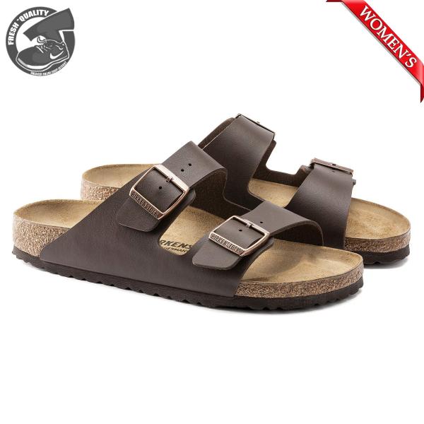 ビルケンシュトック アリゾナ ビルコフロー ダーク ブラウン スリム幅 レディース BIRKENST...
