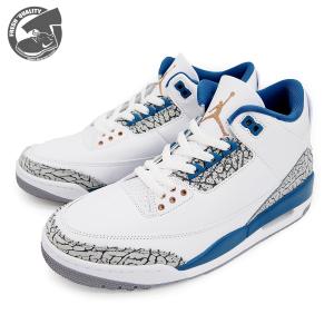 ナイキ エアジョーダン 3 レトロ ウィザーズ ホワイト/ブルー メンズ スニーカー NIKE AIR JORDAN 3 RETRO WIZARDS ct8532-148｜joyfoot