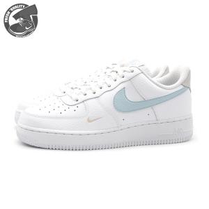 ナイキ ウィメンズ エアフォース1 メンズ対応サイズ NIKE WMNS AIR FORCE 1 07 WHITE/LIGHT BONE/LIGHT ARMOURY BLUE hf0022-100｜joyfoot