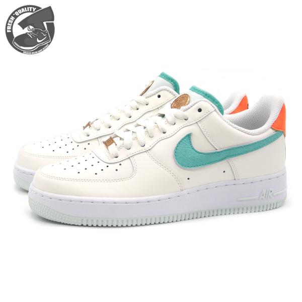 【並行輸入品】ナイキ エアフォース1 07 セイル/グリーン フロスト ホワイト メンズ NIKE ...