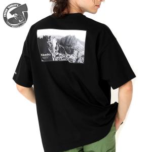 コロンビア ミラーズクレストグラフィックショートスリーブティー ブラック Columbia Millers Crest Graphic SS Tee BLACK pm0795｜joyfoot