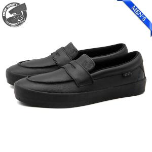 【並行輸入品】バンズ スケート ローファー レザー ブラック/ブラック VANS SKATE LOAFER BLACK/BLACK VN000VAQBKA