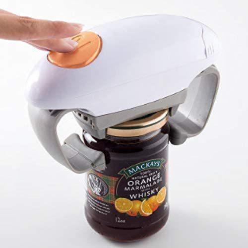 握力の弱くなった方に 自動ビンオープナー　ふた開け　便利グッズ ボタン一押しで 電動で開きます ジア...