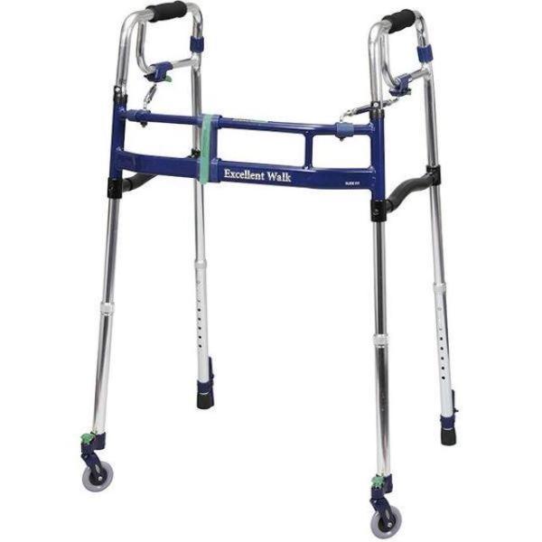 適合身長170〜195cm 超ハイタイプ　歩行器 HTタイプ 前輪キャスター付 歩行補助器 歩行訓練...