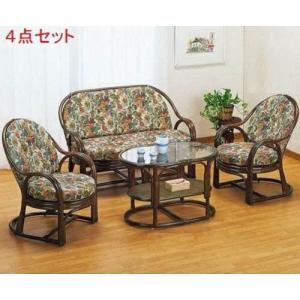 籐 応接セット 大型 ソファ ガラステーブル ヴィンテージ アジアン ラタン 籐 応接セット 大型 ソファ ガラステーブル ヴィンテージ アジアン