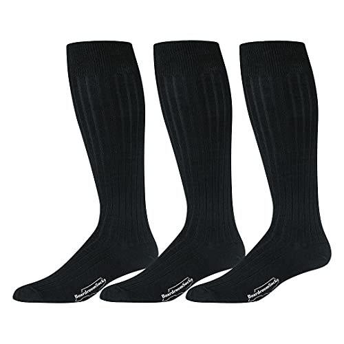 Merino Wool Dress Socks for Men ? Over-the-Calf, R...