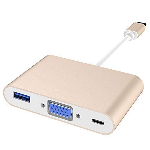 Cuxnoo USB C - VGAアダプター マルチポート USB-Cハブ Type C PD 6...