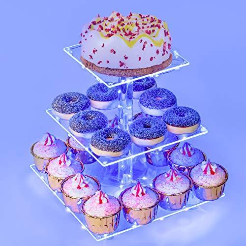 Pastry Stand 3 Tier Acrylic Cupcake Display Stand ...