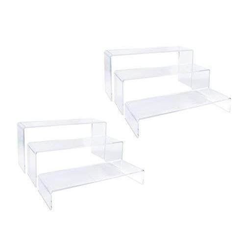 YPath 2 Sets Clear Acrylic Display Risers-Cupcake ...