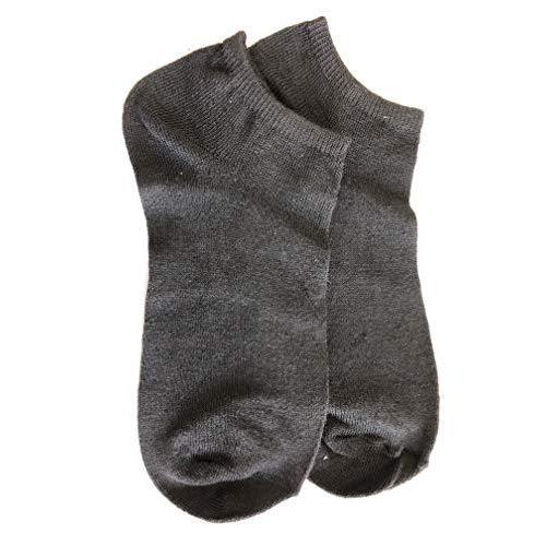 FJOXYPEG Girls Big Short Socks, black, women shoe ...