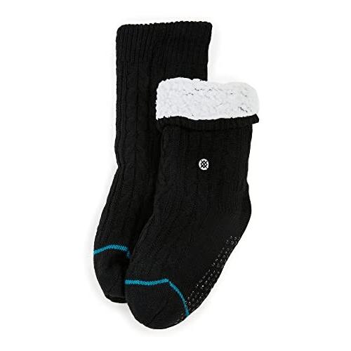 Stance Rowan Slipper Socks (Small, Black)