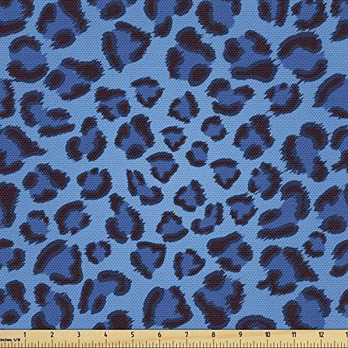 Lunarable Animal Print Fabric by The Yard, Leopard...