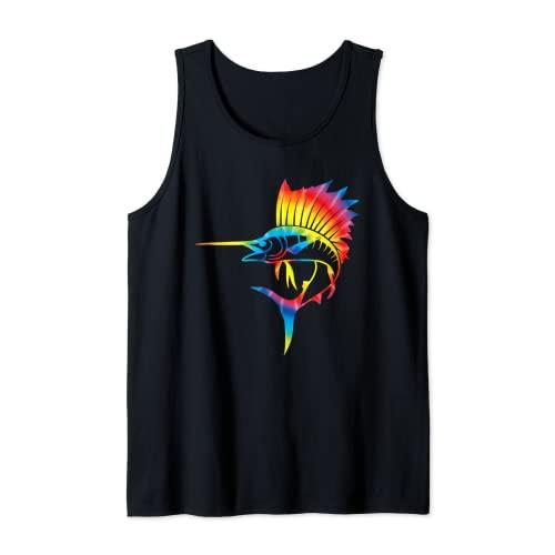 Tie Dye Gar Rainbow Print Garpike Hippie Peace Fis...