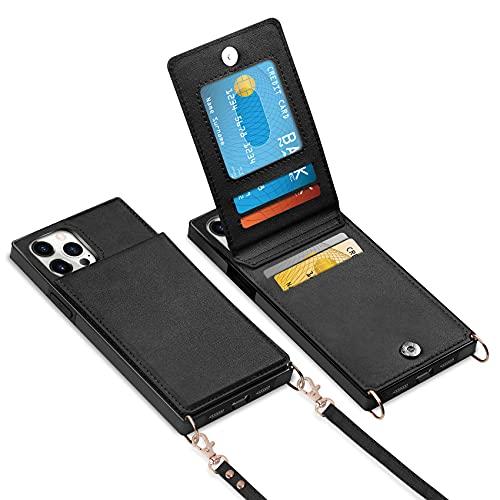 Vofolen iPhone 11 Pro用ケース 財布カードホルダー レザー PU フリップカバー...
