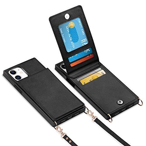 Vofolen iPhone 11用ケース 財布カードホルダー レザー PU フリップカバー 二つ折...