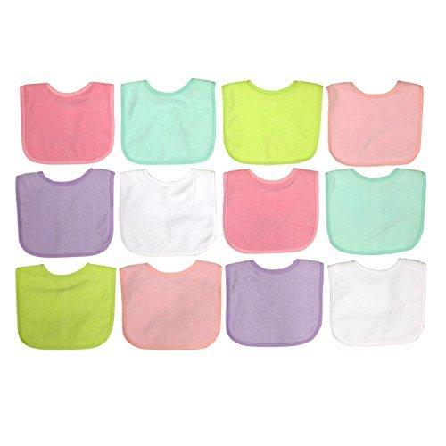 Neat Solutions Girl 12 Pack Water Resistant Bib Se...