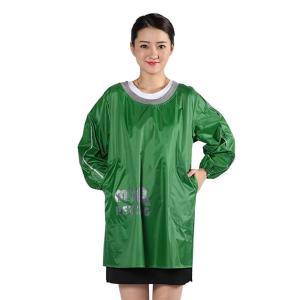 YUPPIE TONE メンズ キッチンエプロン 長袖 料理 ファッション プロフェッショナル ポケット2つ付き 43*84cm レッド DE-15-