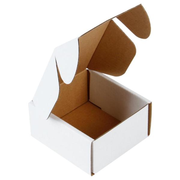 RUSPEPA リサイクル可能な段ボール箱封筒 - 段ボール箱 小さい - 4インチ x 4インチ ...