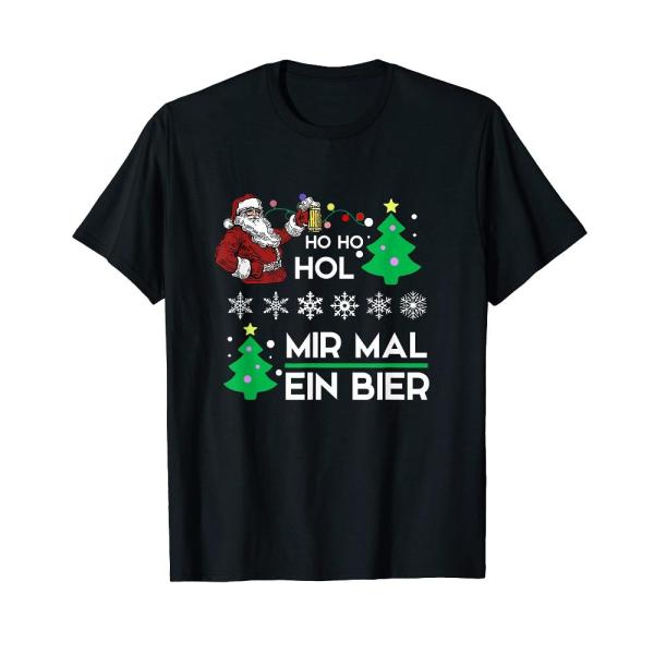 Ho Hol Mir Mal Ein Bier Father Christmas T-Shirt