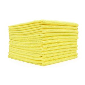 (Yellow) - (12-Pack) 30cm x 30cm Professional Grade All-Purpose Microfiber