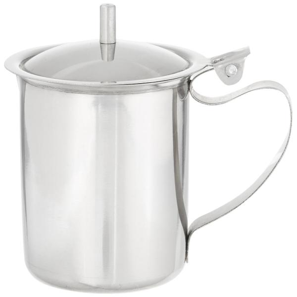 Winco SCT-10 Stainless Steel Creamer with Cover, 1...