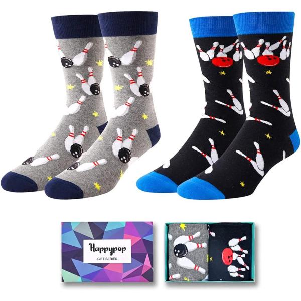 HAPPYPOP Funny Bowling Socks Men Sports socks for ...