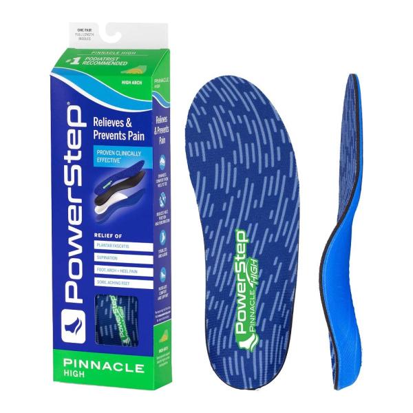 Powerstep unisex adult Pinnacle High Insole, Blue ...